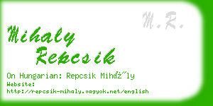 mihaly repcsik business card